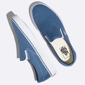 navy slip on vans